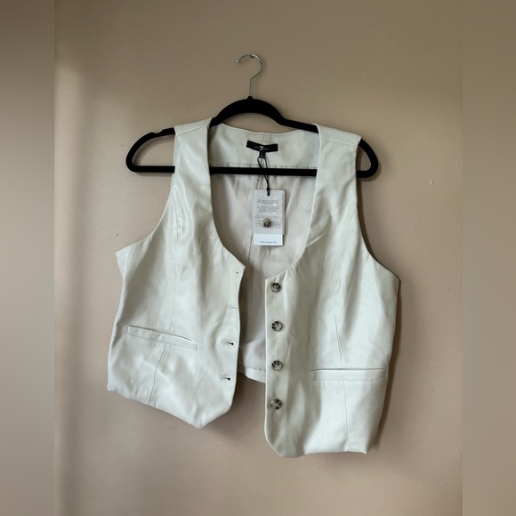 NWT Cream 7 for all Mankind Vest - Picture 1 of 4
